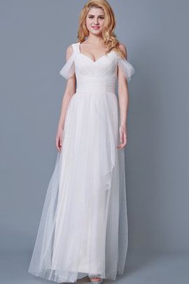 Robe mère de mariée naturel avec nœud avec jacket ceinture avec manche 1/2