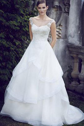 Robe de mariée luxueux exclusif de traîne courte en salle dos nu