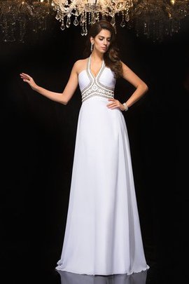 Robe de bal longue manche nulle de tour de ceinture en haute de princesse a-ligne