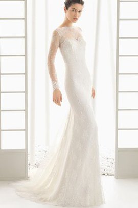 Robe de mariée charmeuse salle interne broder sans ceinture col en bateau