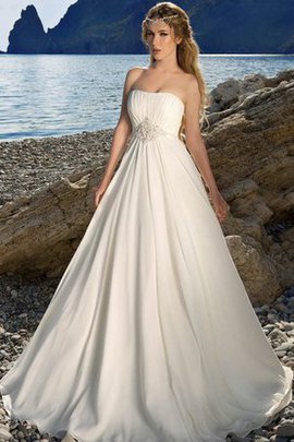 Robe de mariée nature facile naturel de traîne mi-longue a plage