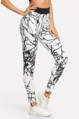 Legging imprimé graphique moulant