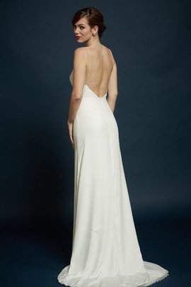 Robe de mariée décontracté luxueux décolleté dans le dos gaine avec sans manches