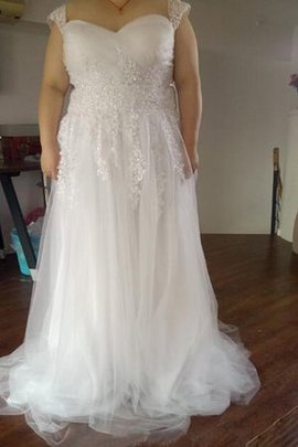 Robe de mariée vintage decoration en fleur fermeutre eclair en tulle avec perle