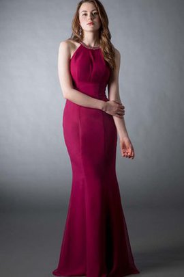 Robe de bal facile de sirène en chiffon de traîne courte de lotus