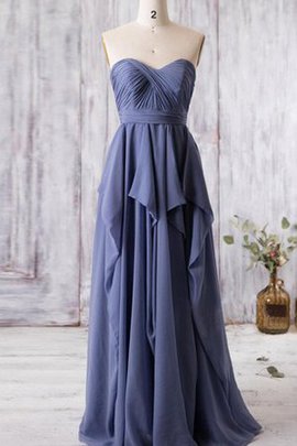 Robe demoiselle d'honneur plissage delicat trou serre avec chiffon col en forme de cœur