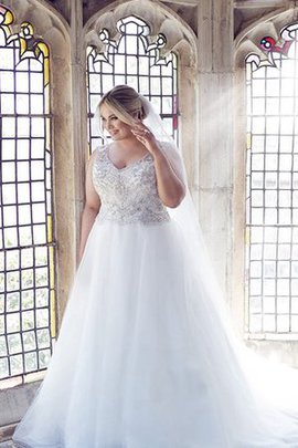 Robe de mariée discrete longue avec perle de mode de bal jusqu'au sol