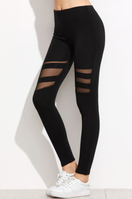 Leggings magnifique noir en mesh exquis