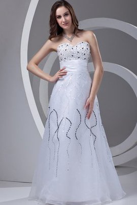 Robe de soirée longue gaine avec sans manches en organza