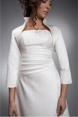Grosses soldes taffetas blanc chic | moderne bolero simple