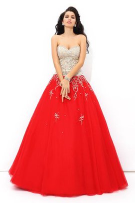 Robe de quinceanera naturel longue cordon de mode de bal avec sans manches