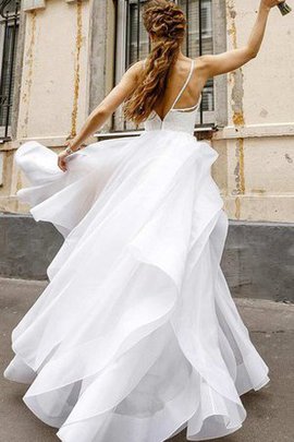 Robe de mariée delicat sexy romantique de traîne courte bretelles spaghetti