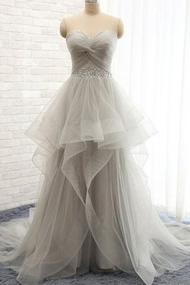 Robe de mariée attirent femme branché cordon de lotus de col en cœur