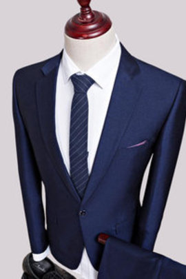 Slim costume mariage coréenne marié robe de mariée hommes costumes