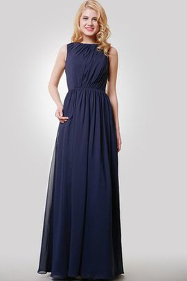 Robe demoiselle d'honneur facile au niveau de cou noeud en chiffon avec sans manches