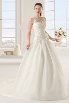 Robe de mariée sexy distinguee exclusif de traîne courte avec fleurs