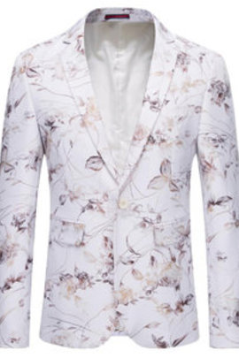 Fantaisie angleterre style hommes blanc blazer