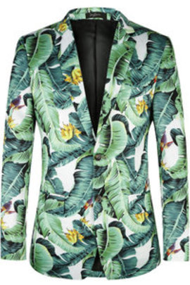 Motif mode imprimé hommes floral costume blazers
