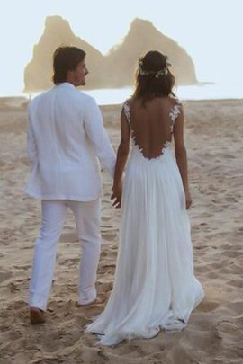 Robe de mariée de princesse frappant avec décoration dentelle avec chiffon ligne a