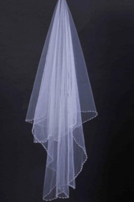 Modeste à court voile de mariage unique