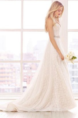 Robe de mariée facile plissage manche nulle sans dos col en forme de cœur