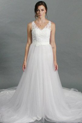 Robe de mariée vintage naturel robe bouffante avec décoration dentelle jusqu'au sol