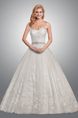 Robe de mariée serieuse sexy ceinture avec perle de mode de bal a eglise