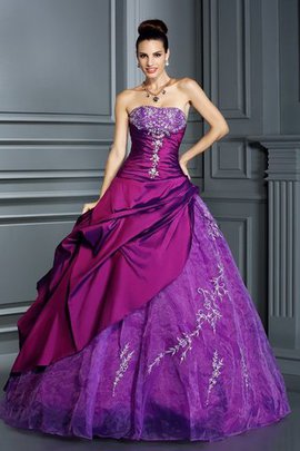 Robe de quinceanera appliques de bustier cordon de tour de ceinture empire de mode de bal