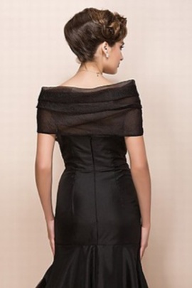 Organza noir chic | plis modernes bolero mignonne - photo 2