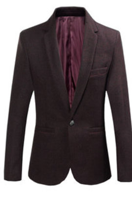 Décontracté boutique pour hommes bouton unique