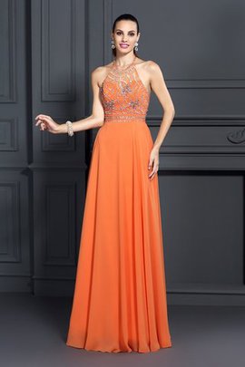 Robe de bal longue avec chiffon ligne a de princesse manche nulle