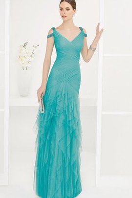 Robe de bal longue femme branché en forme manche nulle avec perle