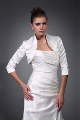 Modeste simple taffetas blanc bolero parfait