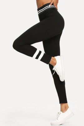 Legging avec rayures voyant moulant