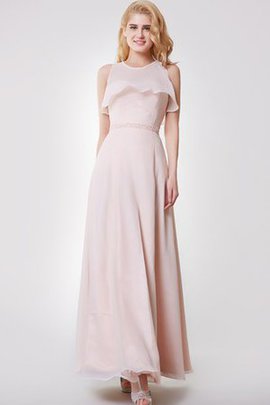 Robe demoiselle d'honneur romantique facile en chiffon ceinture ligne a