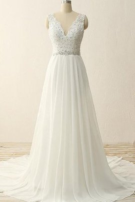 Robe de mariée nature romantique elégant a-ligne en dentelle