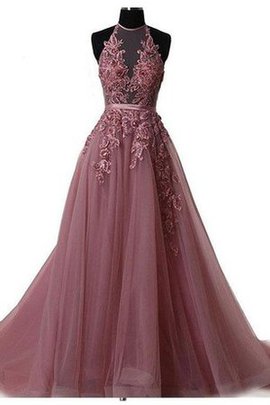 Robe de bal distinguee impressioé avec perle avec lacets appliques