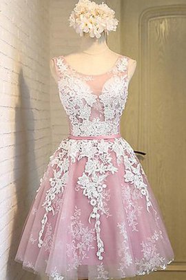 Robe fête de la rentrée romantique en tulle cordon ceinture en étoffe en dentelle
