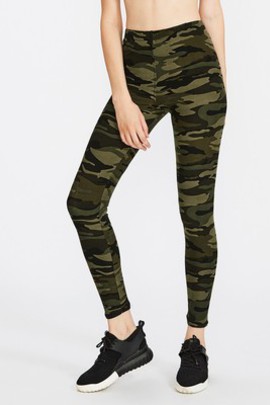 Legging attrayant avec imprimé camouflage