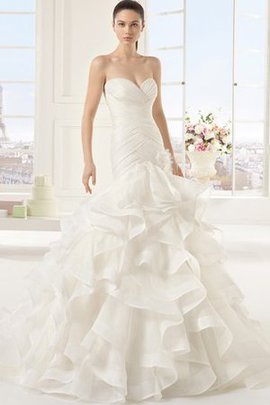 Robe de mariée sexy formelle ruché manche nulle ruchés plongeants