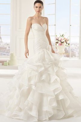 Robe de mariée sexy formelle ruché manche nulle ruchés plongeants