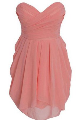 Robe de cocktail manche nulle avec chiffon avec zip a-ligne de tour de ceinture empire