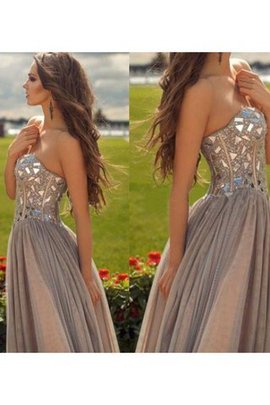 Robe de bal naturel de princesse ligne a avec perle de col en cœur