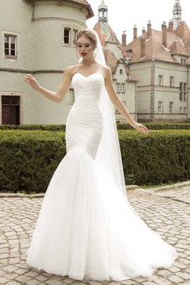 Robe de mariée facile sexy distinguee de traîne courte col en forme de cœur