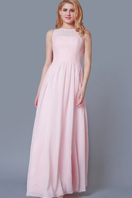 Robe demoiselle d'honneur romantique avec chiffon ligne a fermeutre eclair noeud