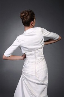 Charme taffetas blanc vintage | plis timeless bolero - photo 2