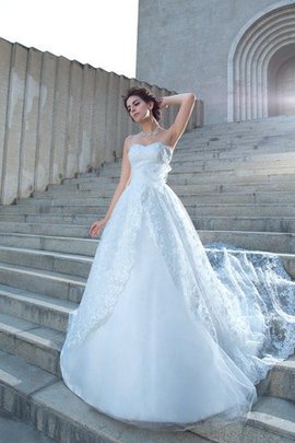 Robe de mariée longue de mode de bal de traîne mi-longue manche nulle de col en cœur