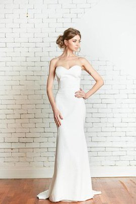 Robe de mariée sexy avec sans manches de sirène de traîne moyenne fermeutre eclair