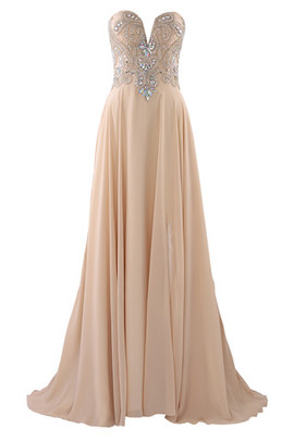 Robe de bal avec cristal de traîne moyenne salle interne fermeutre eclair jusqu'au sol