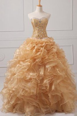 Robe de quinceanera en organza fermeutre eclair avec lacets equipé de jacket en tulle